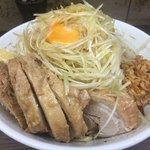 ラーメン二郎 - 小豚+汁なし+ネギ ¥790+80+100