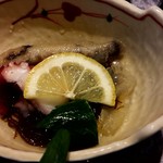 Kyou Sushi - 酢の物　鮹と白身魚、もずく、海藻、レモン