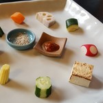 ステーキの店徳庵 - 季節野菜のプレート