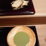 鮨みなと - あわびと、肝ソース