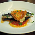 ICARO miyamoto - サンマ・千両ナス、スカモルツァチーズのオーブン焼き