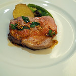 ICARO miyamoto - スペイン産　ガルシア栗豚肩ロースの炭火焼き