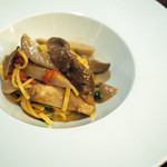 ICARO miyamoto - キタッラ　ポルチーニと自家製ドライトマトソース