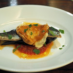 ICARO miyamoto - サンマ・千両ナス、スカモルツァチーズのオーブン焼き