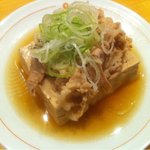 遊食豚彩いちにいさん - 黒豚豆腐。お肉が甘くて、柔らかい。