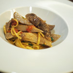 ICARO miyamoto - キタッラ　ポルチーニと自家製ドライトマトソース