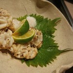 鉄処 - タラ白子炙り焼き