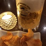 南インド料理ダクシン - ポテチ付いてくるなら先に頼めばよかった