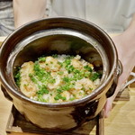 祇園 にし - フグの天ぷらの土鍋ご飯
