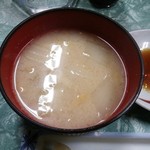 こだまや食堂 - 白味噌タイプの味噌汁