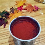 やまぐち - 栗の渋皮煮、グラッパを使ったキャラメルのパンナコッタ