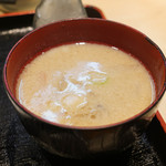 にし邑 - 京都風白味噌の味噌汁もなかなかいい。