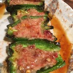 鳥茂 - ピーマン肉詰め