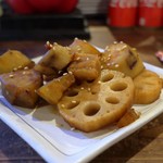 灯 - れんこんとさつまいも芋のきんぴら