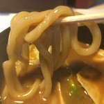 麺屋 一真道 - スープが絡む