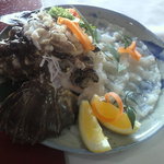 オコゼ薄造り（頭付）