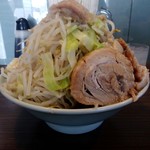 かじろうramen7 - ラーメン小、野菜マシマシ、あぶらマシマシ、にんにくマシ
