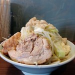 かじろうramen7 - ラーメン小、野菜マシ、あぶらマシ、にんにくマシ
