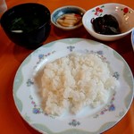 びすとろ 風露 - ご飯、他  (ご飯は半ライスです)