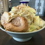 かじろうramen7 - ラーメン小、野菜マシ、あぶらマシ、にんにくマシ
