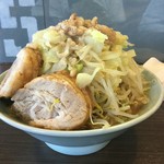 かじろうramen7 - ラーメン小、野菜マシ、あぶらマシ、にんにくマシ