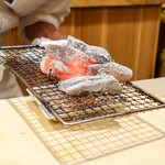 神楽坂 阿部 - 炭焼き