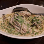 牡蠣のクリームパスタ