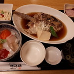 Kanzaemon - カブト煮＋ミニ海鮮丼のランチ