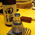 鮨 しお津 - 日本酒 田酒 (特別純米・青森県) 1合(180㎖) 1,400円 (推定) 2017年11月