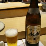 すし処 広川 - 中瓶ビール 600円 2017年11月