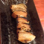 もつ焼き 三朝 - ゆであぶら（100円）