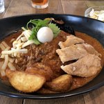 カリガリ - アキバ盛りカレー角度を変えて