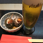 和乃食 しんげつ - お通し 生ビール450円