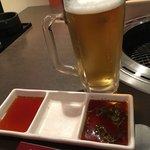 焼肉鶴橋牛一　本店 - 生ビール
