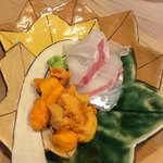 うを徳 - 明石鯛と浜中馬糞雲丹