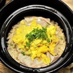 にほん酒と肴 酔音 - 豚と白菜の柚子胡椒・土鍋ご飯　1,200円