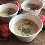 そば舎 あお - カリフラワーのポタージュ