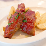 Bistro East  - ウィークエンドランチセット　Pork Ribs 168HKD 肉がデカい