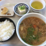 道の駅 朝霧高原 - 豚汁定食。