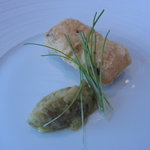 アーリア ディ タクボ - 穴子のフリット　炭焼きにした長茄子のたたきと（11.4月）