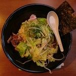 まぜそば（超特盛）…税込650円+150円=800円