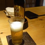 御料理 光安 - 瓶ビール