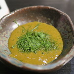 日本料理 みや  - 29年11月　四万十青海苔と肝醤油