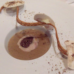 レストラン マノワ - きじとポルチーニのブルーテ、という超濃厚スープ