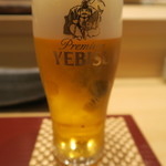 鮨 山浦 - 29年11月　生ビール小