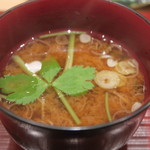 鮨 山浦 - 29年11月　青海苔味噌汁