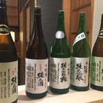 寿司 中川 - オオセト純米の26BYで一通りお摘みいただきました