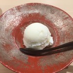 寿司 中川 - このお米のアイスクリームに