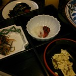 江戸三 - 朝ごはん♪ちっちゃいおかず