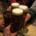 ジャパネスク コハク - 生ビールは、「琥珀ヱビス」。